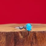 انگشتر نقره زنانه فیروزه نیشابور