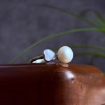 انگشتر نقره زنانه جواهری مروارید پرورشی اصل