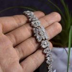 دستبند نقره زنانه جواهری