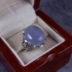 انگشتر نقره مردانه عقیق یمنی کبود