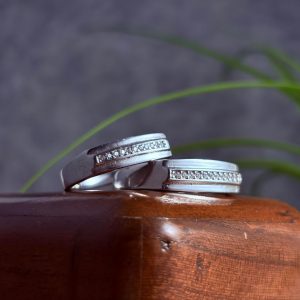 حلقه ست نقره نامزدی