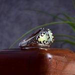 انگشتر نقره مردانه آمیتیست اصل