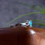 انگشتر نقره زنانه جواهری فیروزه نیشابور اصل