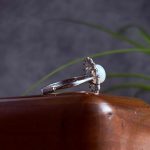 انگشتر نقره زنانه جواهری مروارید پرورشی اصل