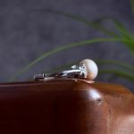 انگشتر نقره زنانه جواهری مروارید پرورشی اصل