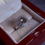 انگشتر نقره زنانه جواهری الکساندریت اصل