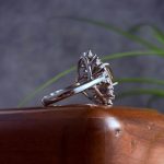 انگشتر نقره زنانه جواهری الکساندریت اصل