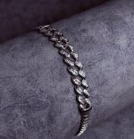 دستبند نقره زنانه جواهری