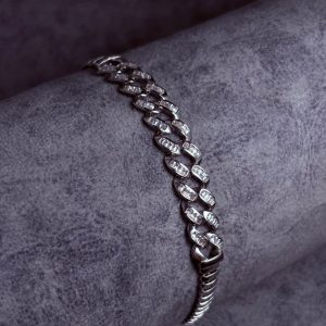 دستبند نقره زنانه جواهری