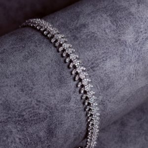 دستبند نقره زنانه جواهری