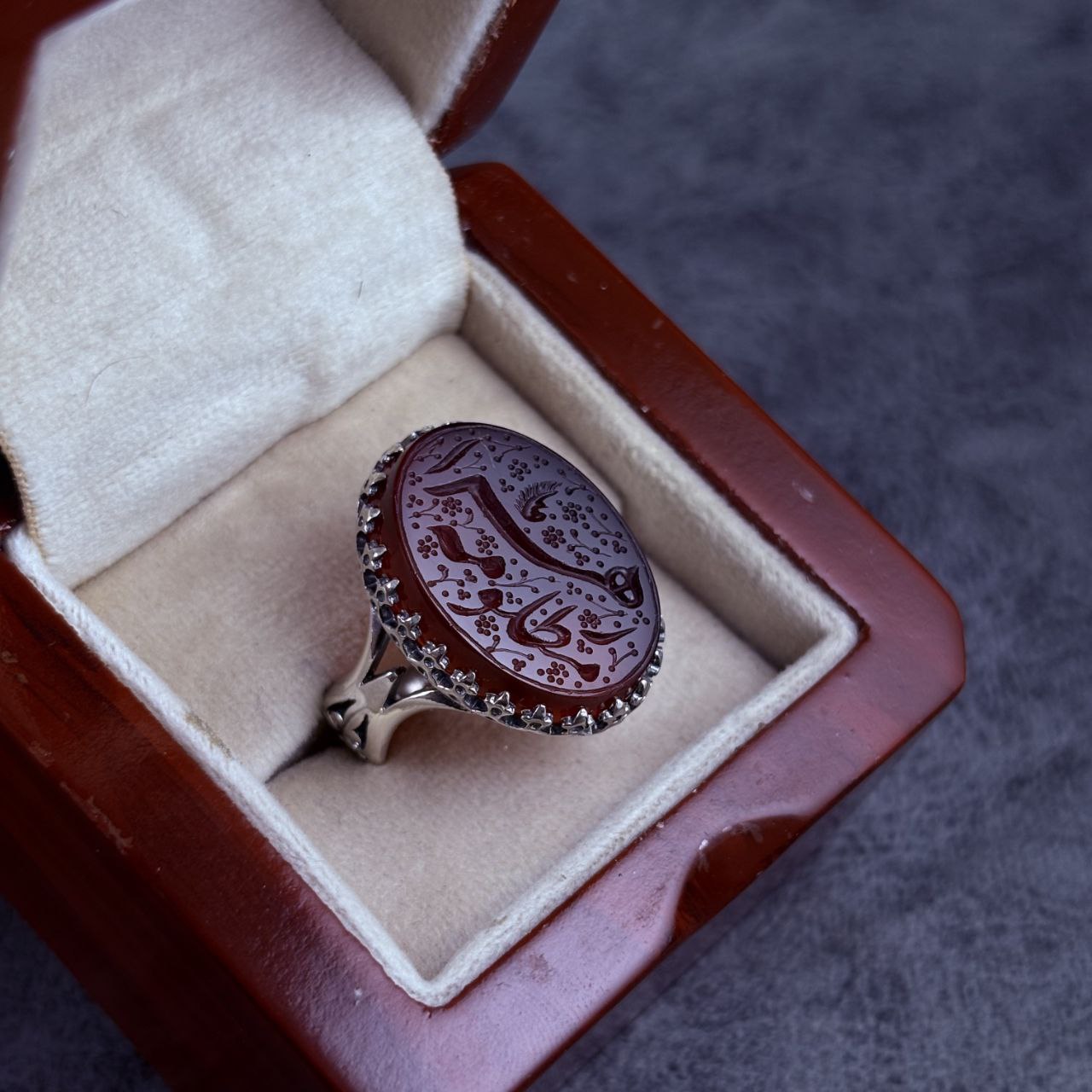 انگشتر نقره مردانه کبدی خراسانی حکاکی مظلومه زهرا انگشتر نقره مردانه کبدی خراسانی حکاکی مظلومه زهرا