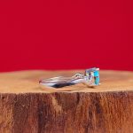 انگشتر نقره زنانه فیروزه نیشابور