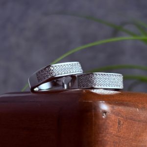 حلقه ست نقره نامزدی