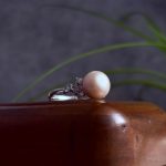 انگشتر نقره زنانه جواهری مروارید پرورشی اصل