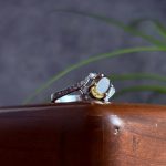 انگشتر نقره زنانه جواهری الکساندریت اصل