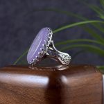 انگشتر نقره مردانه سوسنی حکاکی حسین