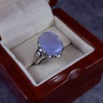 انگشتر نقره مردانه عقیق یمنی کبود