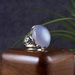 انگشتر نقره مردانه عقیق یمنی کبود