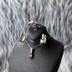 نیم‌ست نقره زنانه جواهری الکساندریت