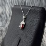 نیم‌ست نقره زنانه جواهری عقیق یمنی سرخ