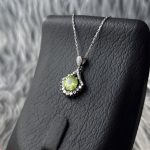 نیم‌ست نقره زنانه جواهری زبرجد آفریقایی اصل