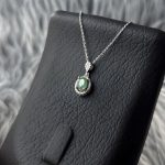 نیم‌ست نقره زنانه جواهری زمرد زامبیا