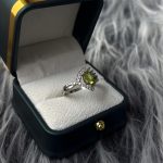 نیم‌ست نقره زنانه جواهری زبرجد آفریقایی اصل