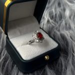 نیم‌ست نقره زنانه جواهری عقیق یمنی