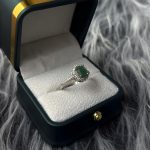 نیم‌ست نقره زنانه جواهری زمرد زامبیا