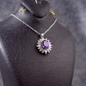 گردنبند زنانه جواهری آمیتیست