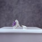 انگشتر نقره زنانه جواهری آمیتیست