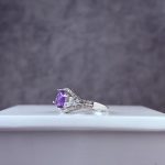 انگشتر نقره زنانه جواهری آمیتیست