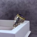 انگشتر نقره مردانه یاقوت کبود آفریقایی