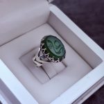 انگشتر نقره مردانه عقیق حکاکی علی (ع)