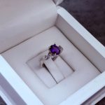 انگشتر نقره زنانه جواهری آمیتیست