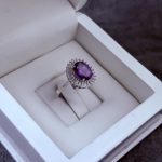 انگشتر نقره زنانه جواهری آمیتیست