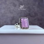 انگشتر نقره مردانه عقیق سوسنی حکاکی علی