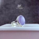 انگشتر نقره مردانه عقیق کبود یمنی