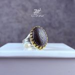 انگشتر نقره مردانه حدید حکاکی لیزر ناد علی