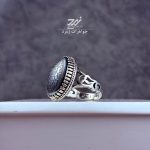 انگشتر نقره مردانه حدید حکاکی لیزر دعای هفت جلاله