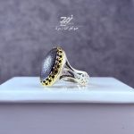 انگشتر نقره مردانه حدید حکاکی لیزر ناد علی