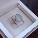 انگشتر نقره زنانه عقیق یخی حکاکی زهرا