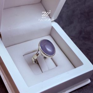 انگشتر نقره مردانه عقیق کبود یمنی