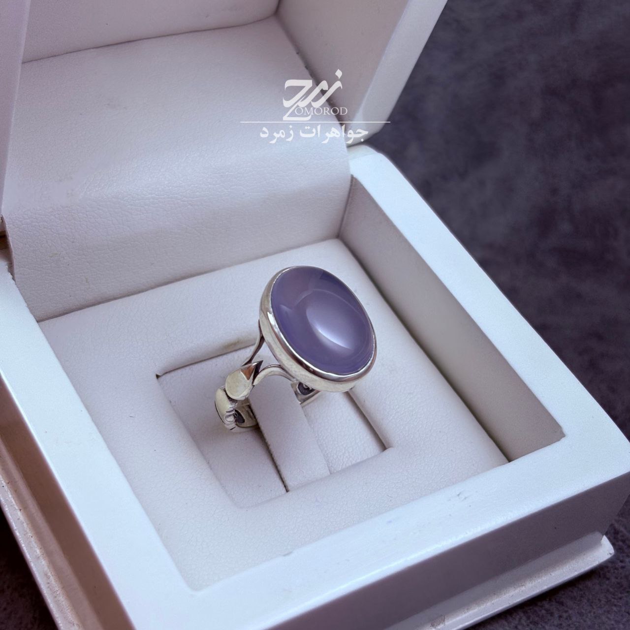 انگشتر نقره مردانه عقیق کبود یمنی انگشتر نقره مردانه عقیق کبود یمنی