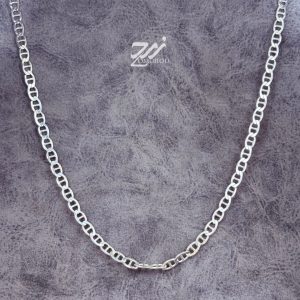 زنجیر نقره مردانه طرح T