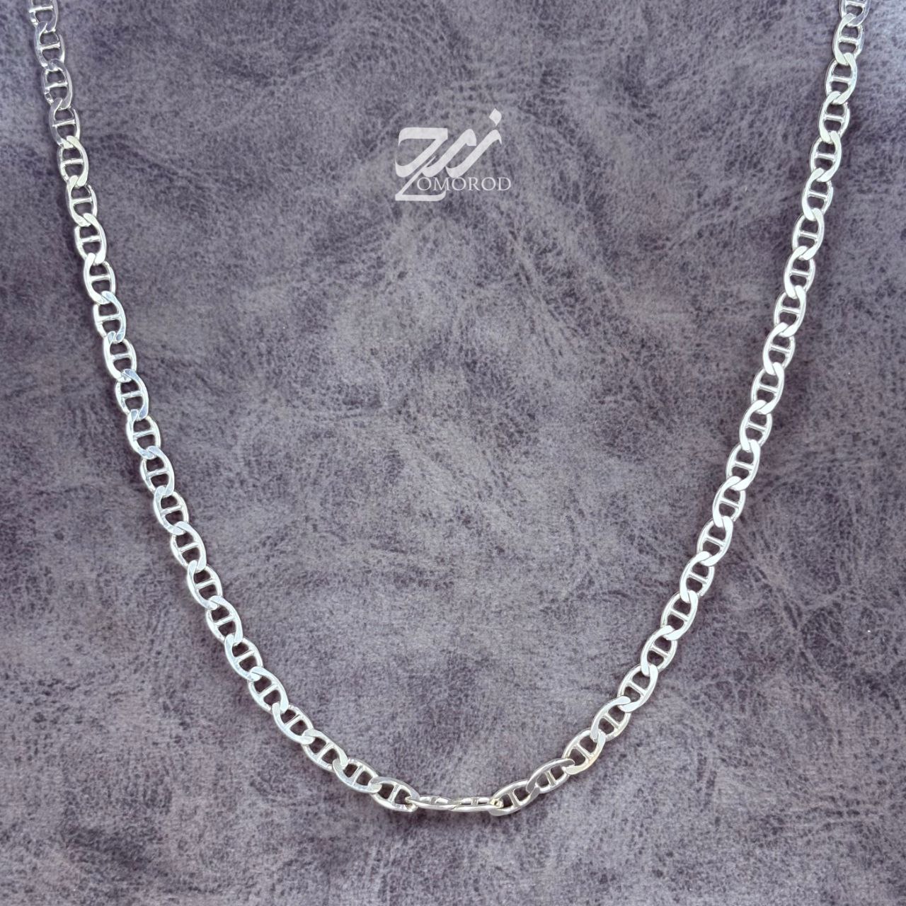 زنجیر نقره مردانه طرح T زنجیر نقره مردانه طرح T