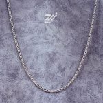 زنجیر نقره مردانه طرح ماری