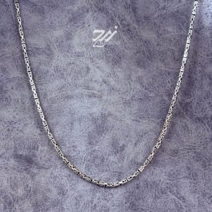 زنجیر نقره مردانه طرح کرال