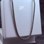 زنجیر نقره مردانه طرح ماری