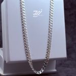 زنجیر نقره مردانه طرح کارتیه